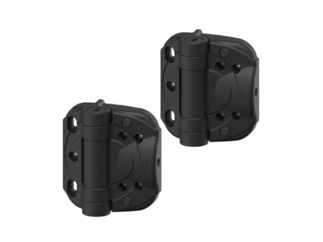 Záves na ťažké brány, s nastaviteľnou pružinou, s reguláciou zarážky